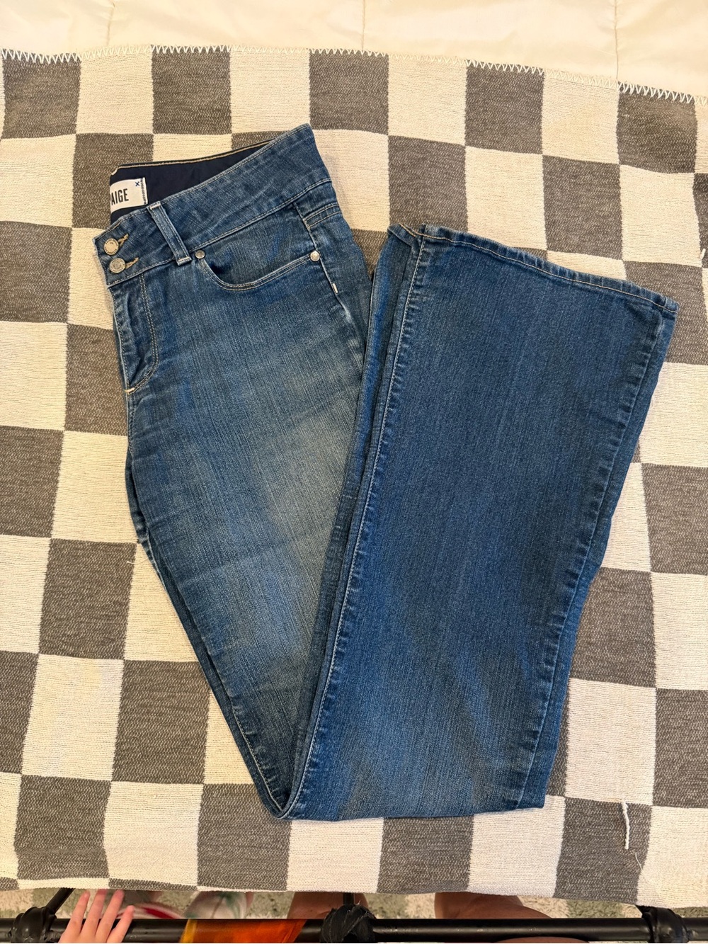 PAIGE BOOTCUT Blue Jeans - Women's Classic Medium Blue